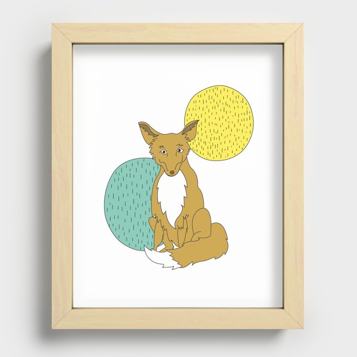 Foxy Recessed Framed Print