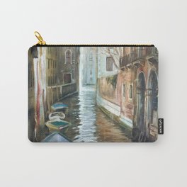 Venice canal painting. Italy Carry-All Pouch | Venicecanvasprint, Oilpaintingvenice, Venicecanvasart, Venicecanal, Venicepaintingbuy, Venicewallcanvas, Oil, Boat, Buypaintingvenice, Italy 