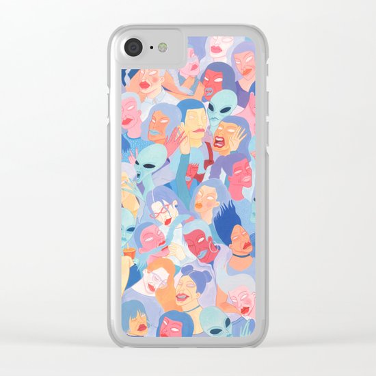 Purple Clear iPhone Case