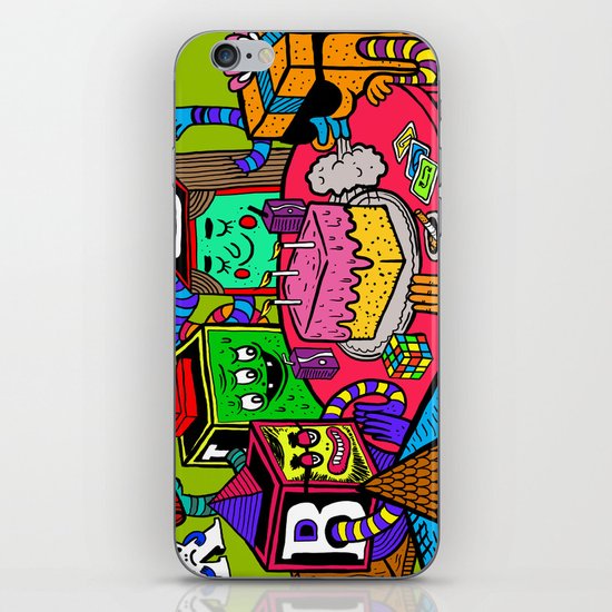 "Block Party" by Steven Fiche iPhone & iPod Skin