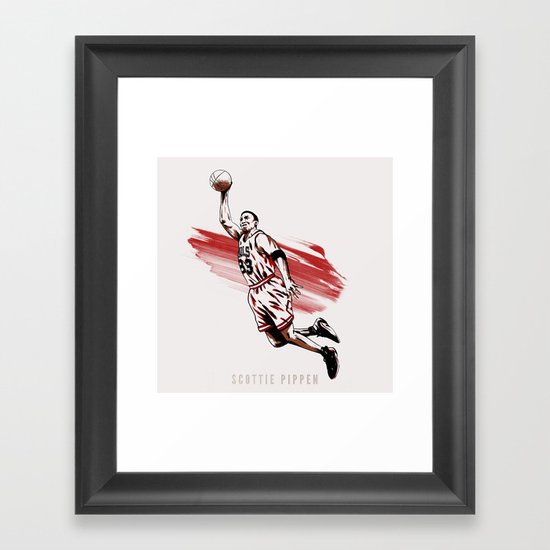 Scottie Pippen Framed Art Print