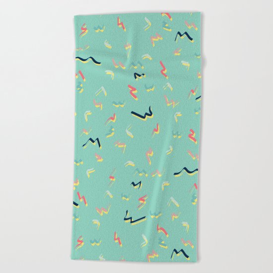 Playful Scribbles #society6 #decor #buyart Beach Towel