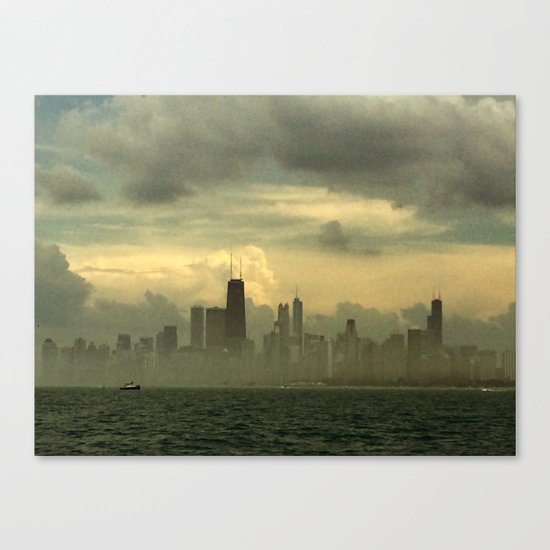 Foggy Michigan Sea #4 Canvas Print