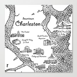 Downtown Charleston Canvas Print