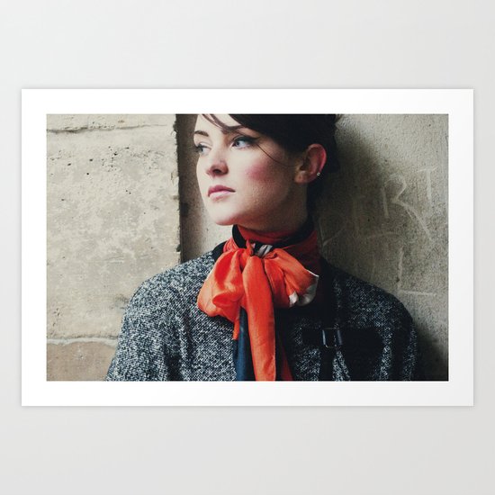 Snowscape Portrait Art Print