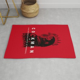 Cockman or The Unexpected Virtue of Madness Rug | Digital, Game, Funny, Pop Art 