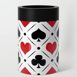 Playing card suits symbols Can Cooler