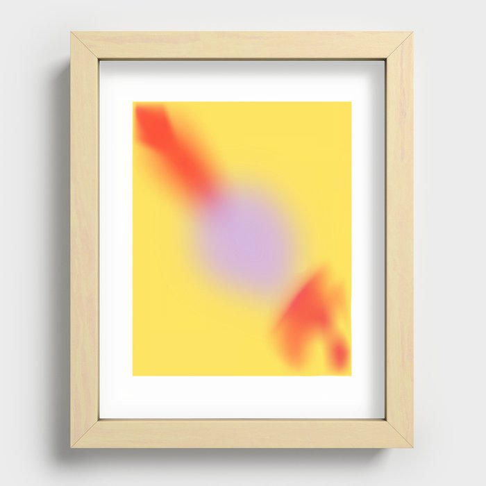 who's your paradise? Recessed Framed Print