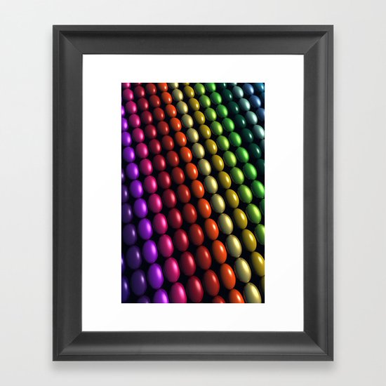 Rainbow of Flavors Framed Art Print
