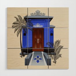 Balinese Doorway – Blue Wood Wall Art