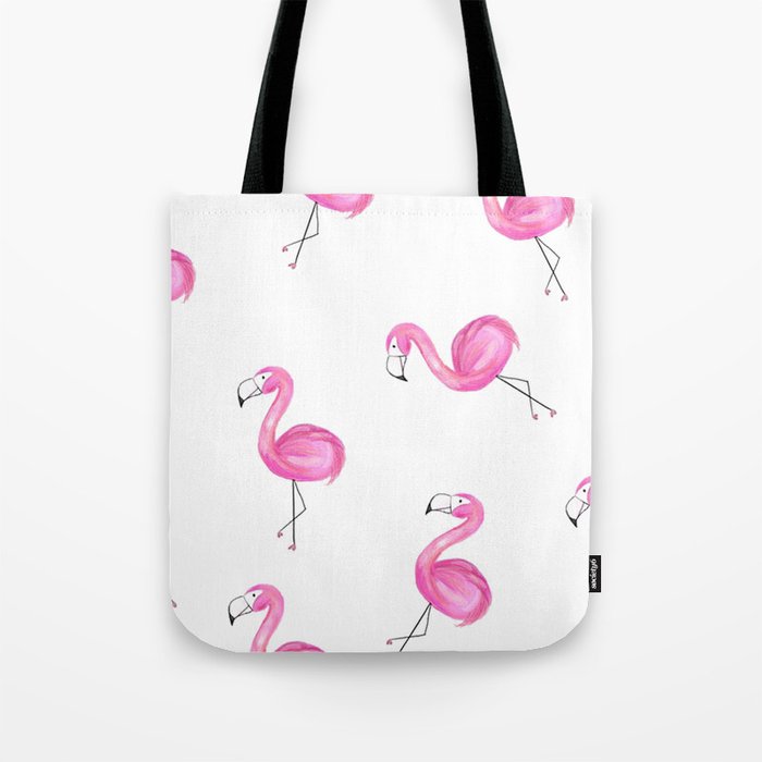 pink flamingo tote bag