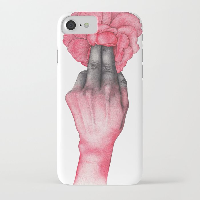 Petal Touch Dotwork iPhone Case
