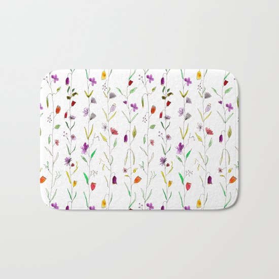 Floral pattern Bath Mat