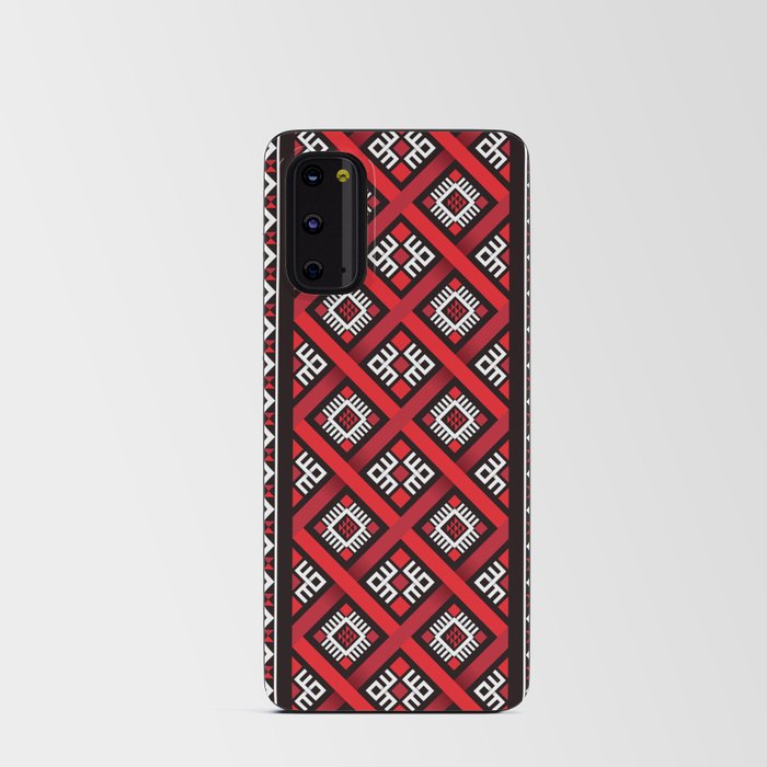 Ethnic Abstract Pattern - RED Android Card Case