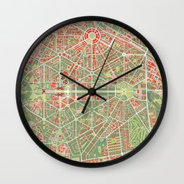 New Delhi map classic Wall Clock