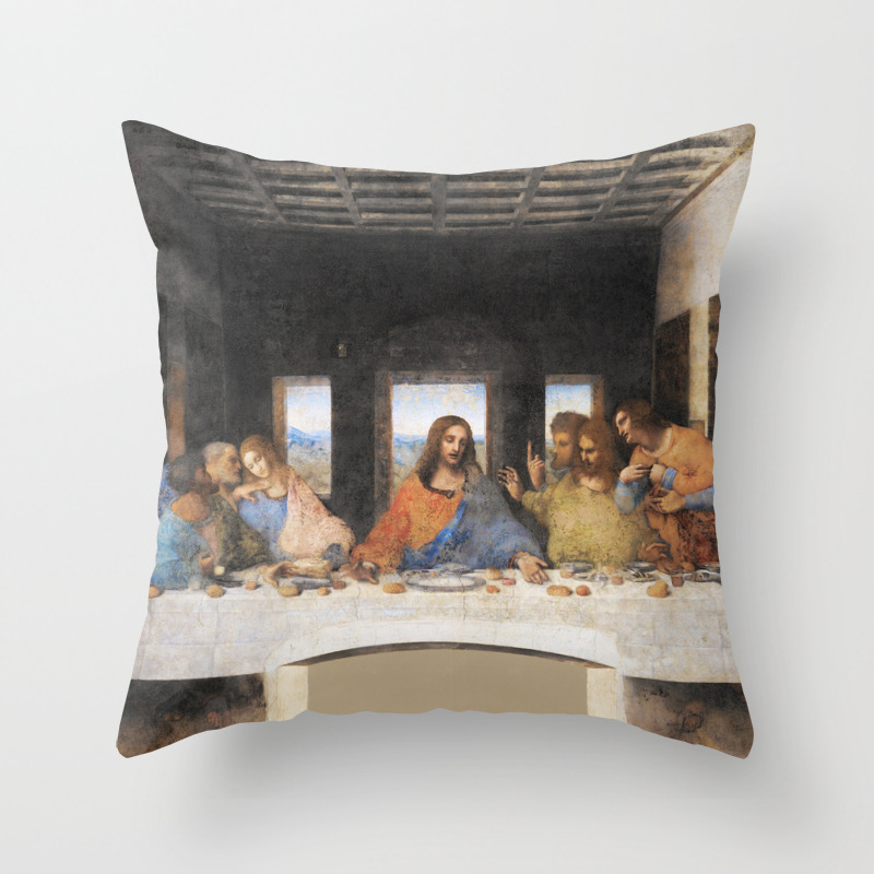 The Last Supper Painting By Leonardo Da Vinci Throw Pillow By Pixxart Society6