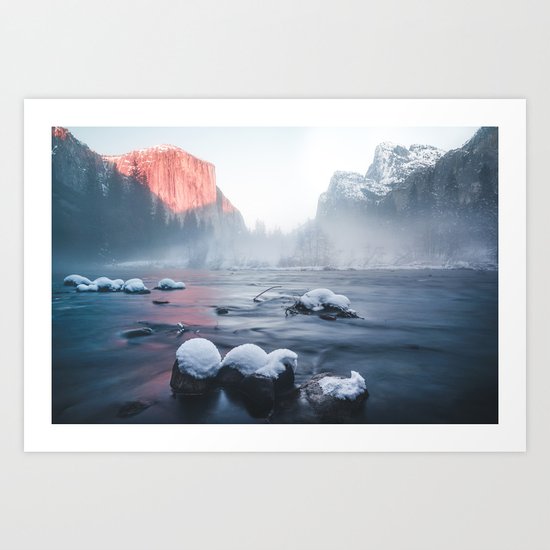 Valley View - Yosemite National Park, California Art Print