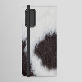  Brown and White Cowhide, Cow Skin Print Pattern Android Wallet Case