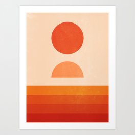 Sun Waves Art Print
