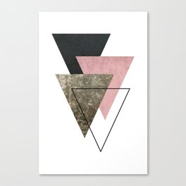 Modern Abstract Triangle 2 Canvas Print