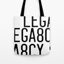 LEGA8CY BLK Tote Bag