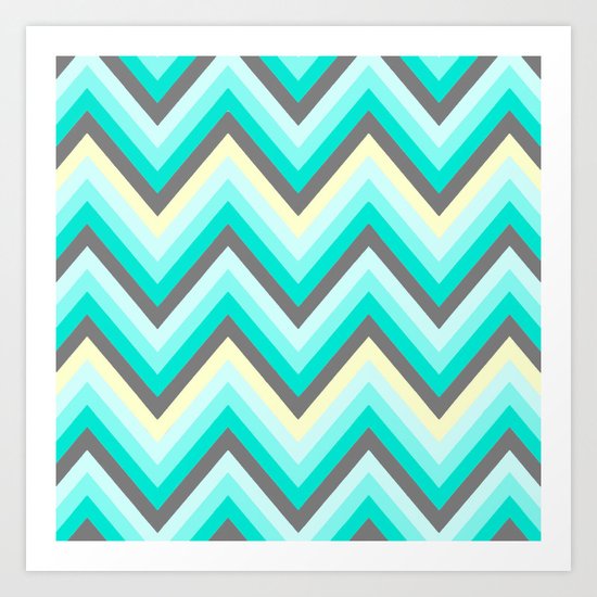Simple Chevron Art Print