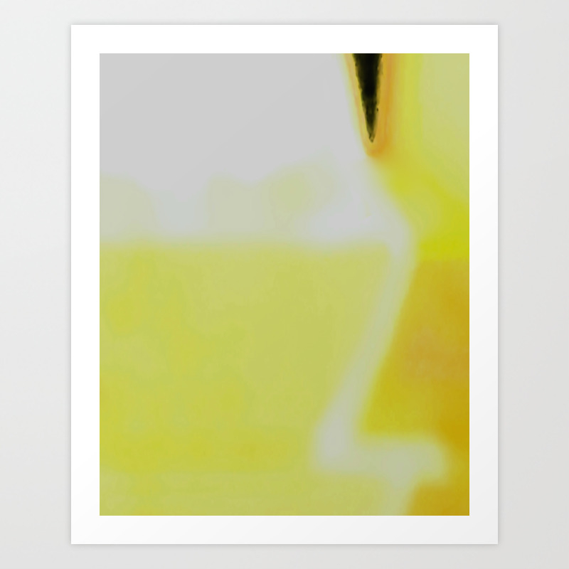 Lab Abstract Yellow Art Print By Melasdesign Society6