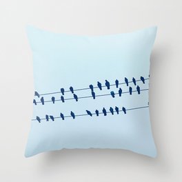 Birds of the Same Feather Throw Pillow