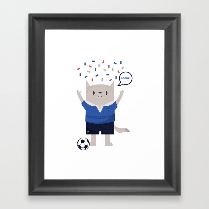 Sports Cat Framed Art Print