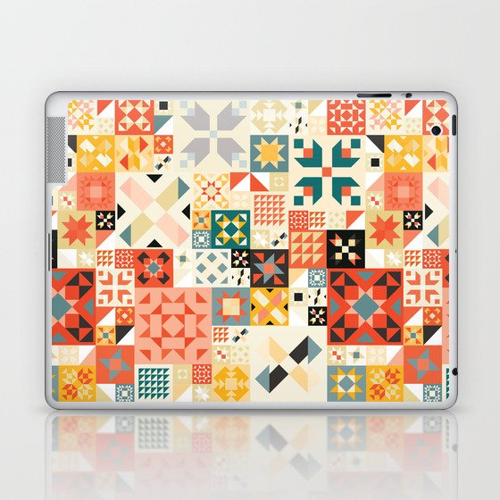 Modern Quilt Pattern Laptop & iPad Skin