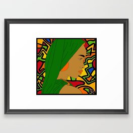 Daughter of the King (Green) Framed Art Print