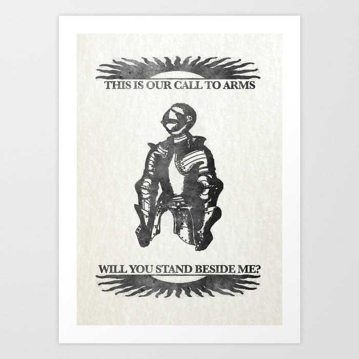 Will you stand beside me?  Art Print