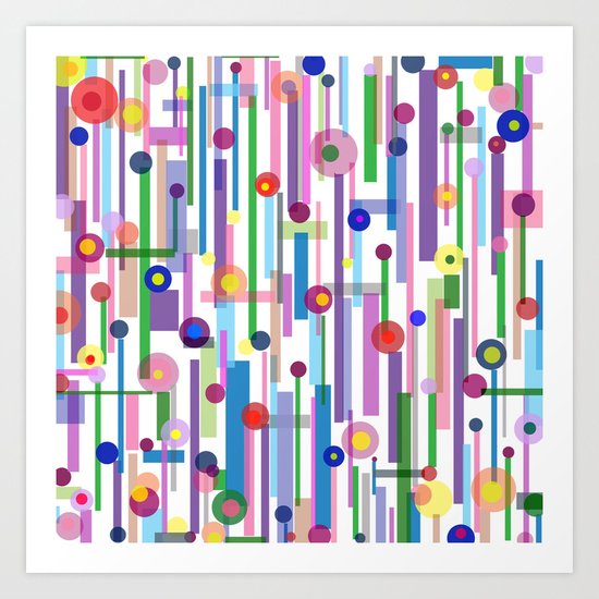 Plink (see also Plink Cherry and Plink Purple) Art Print