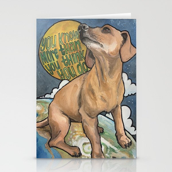 Space Dog Stationery Cards