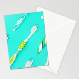Tooth Brushes Stationery Card