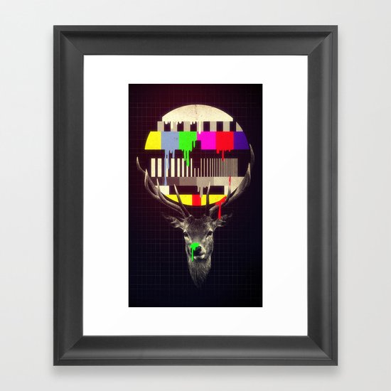 No signal Framed Art Print