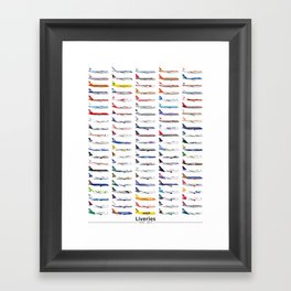 Liveries (by date) Framed Art Print
