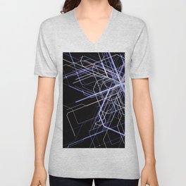 Statistical graph with changing digital data in tables V Neck T Shirt