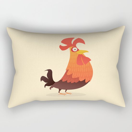 It's Time, Rooster! Rectangular Pillow