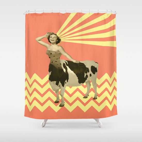 The real girly cow girl Shower Curtain
