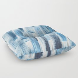 Blue Straight Swish by Jess Cargill Floor Pillow