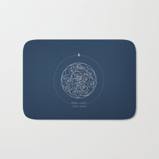 Doctor Who: Wibbly Wobbly Bath Mat