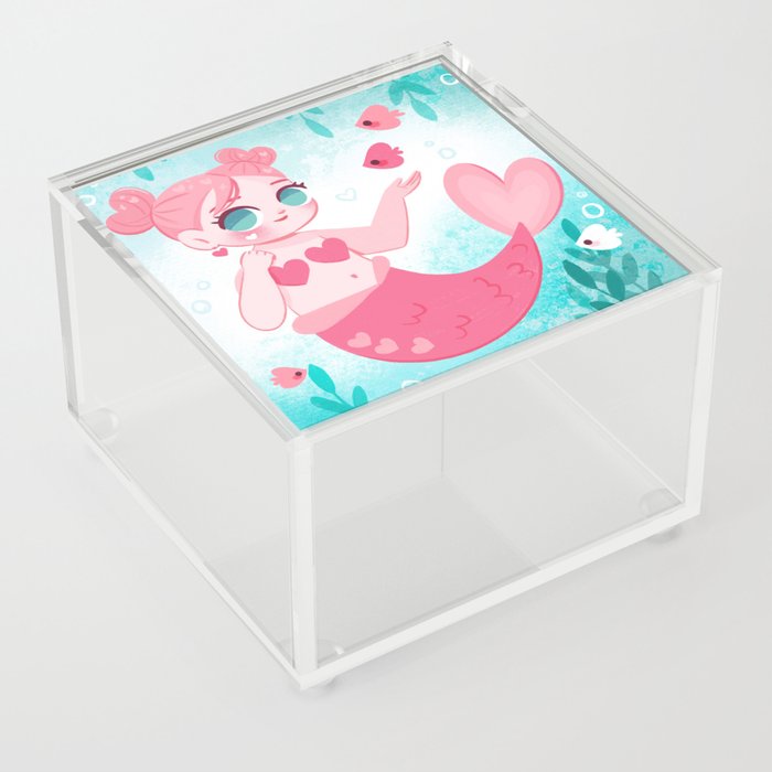 Heart Mermaid Acrylic Box