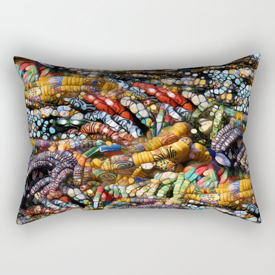 gems, beads, prayers Rectangular Pillow