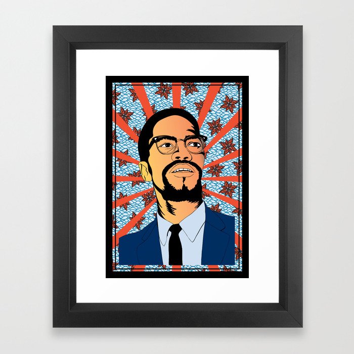 Malcolm X Framed Art Print
