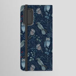 Wild Animal Bird Owl Folk Pattern Android Wallet Case