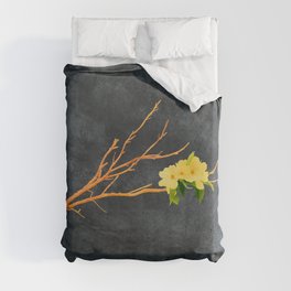 Florescentia | Gold on a Tree Duvet Cover