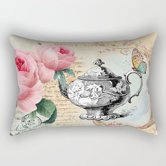 Vintage Flowers #17 Rectangular Pillow