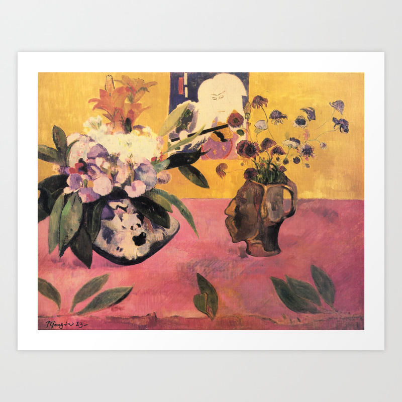 Paul Gauguin Still Life With Head Shaped Vase And Japanese Woodcut 18 Art Print By Paul Gauguin Society6 Paul Gauguin Still Life With Head Shaped Vase And Japanese Woodcut 18 Art Print By Paul Gauguin Society6