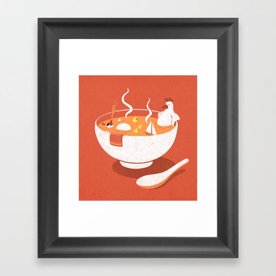 La Chicken Soup Framed Art Print